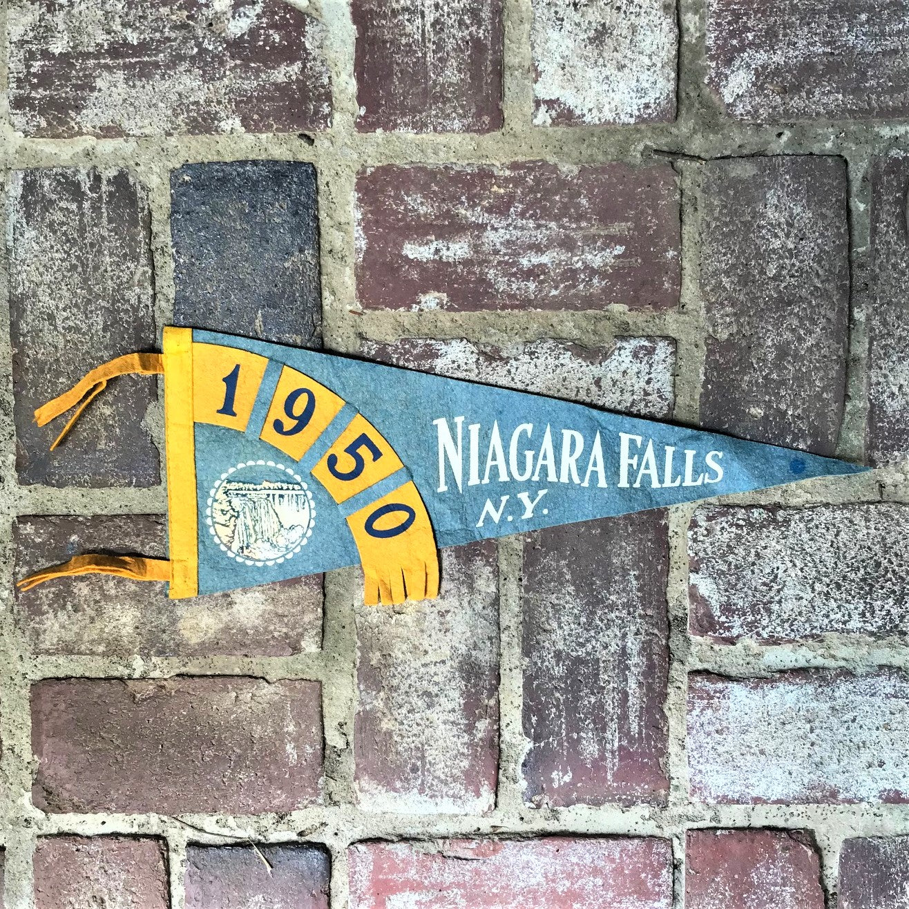 Vintage Niagara Falls Pennant - HoneyFitz Yacht Club